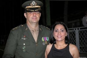 Casal amigo Janice Oliveira Primo e Cel Marcelo Zanon Harnisch