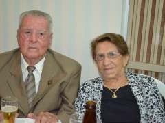 Sra. Adélia e empresário Diomar Ferrari