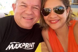 Jaime Marques  e sua esposa Márcia Noleto