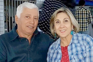 Casal José Fleury Filho e Queza (leia-se Queza Seguros)