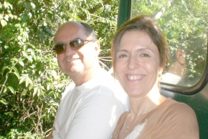 Silvia Homsi e empresário João Luiz Donzeline Júnior