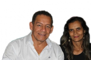 Professor Gilmar Messias e  sua esposa Elida