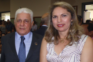Prefeito de Aragarças, José Elias Fernandes e primeira dama, Mara Ney
