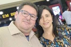 Mauro Zampieri. Sua esposa Beatriz