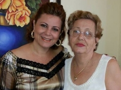 Geise Polvore e Professora Neuza Magalhães Polvore