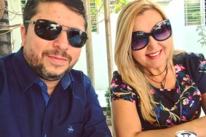 Wilson Lande (Autonorte) e Sílvia Adorno
