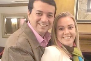 Julio Cesar e Ana Caroline Santos-