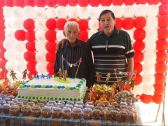 Sr. Francisco (Chico) Tacaiu, aniversariante (100 anos) e Dr. Dalton Siqueira