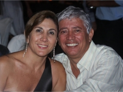 José Fleury Filho com sua esposa Queza