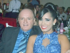 Andrea Barbosa e seu esposo, empresário Antônio Barreto (LARES).