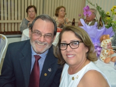 Dr. José Luiz Lauro e sua esposa Du Carmo