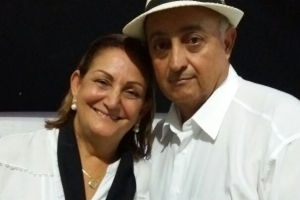 Davi de Oliveira e sua esposa Aldira Garcia