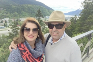 Empresário José Lúcio Vieira Dias e sua esposa Rachel Magalhães Dias