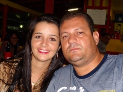 Casal Leiliane Roos e empresário Odilon Fonseca
