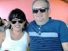 Bióloga Roberta Moreno e seu esposo João Célio