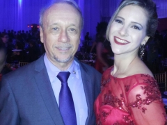 Doutora Simone Carneiro Dallabrida e seu pai Jovelino Dallabrida