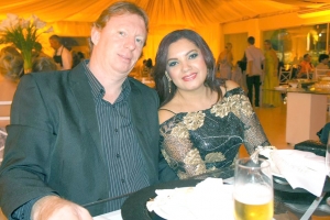 Rosimar Miranda e empresário Paulo Sérgio Bressiani