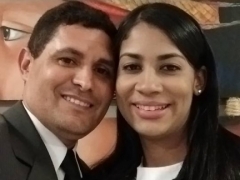 Casal Wanderli Vilela dos Santos e Bruna Lourrani (leia-se Secreta Bike)