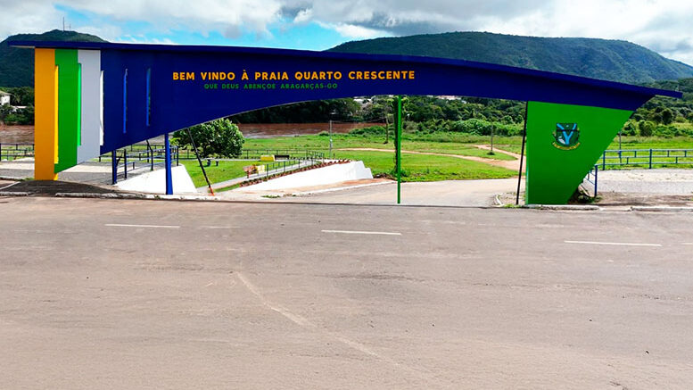 Aragarças se prepara para inauguração do Pórtico da Praia Quarto Crescente e Revitalização da Orla da Avenida Beira Rio