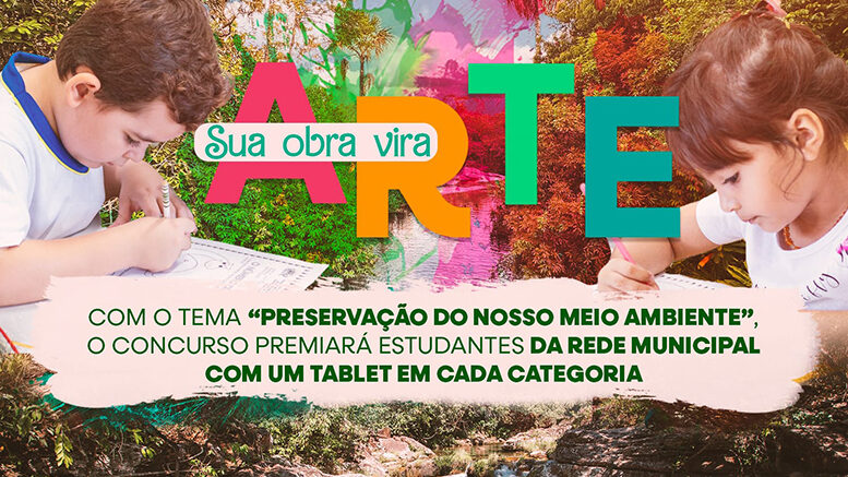 Secretaria de Meio Ambiente de Barra do Garças promove concurso de desenhos “Sua Obra Vira Arte”