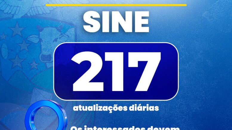Mais trabalho: Sine de Barra do Garças divulga 217 vagas de trabalho nesta segunda (26)