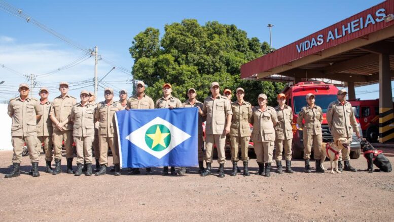AÇÃO DE RESGATE – Governo de MT envia bombeiros e cães farejadores para operações no Rio Grande do Sul